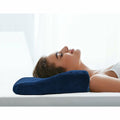 Premium Memory Foam Neck Pillow – Contoured Support Cushion for Pain Relief & Travel Comfort