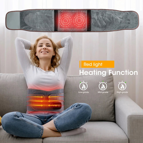 Premium Heat Therapy Lumbar Brace Support Massager