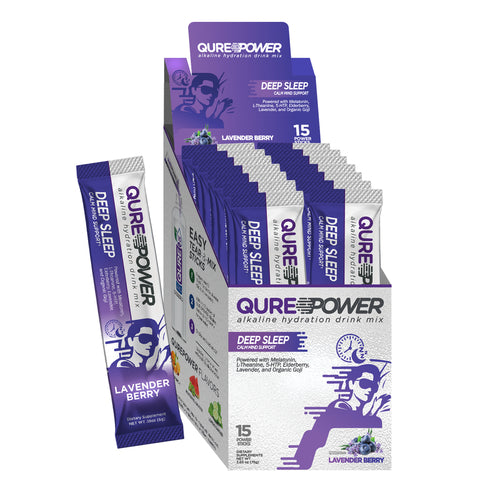 QURE Deep Sleep Support Sticks – Lavender Berry (15 Pack)