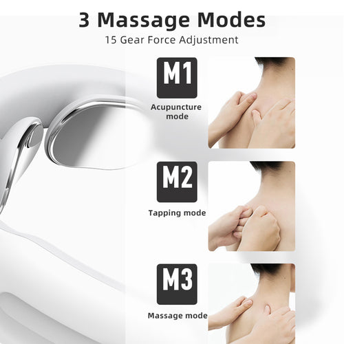 Smart Electric Neck & Shoulder Massager – Deep Tissue Relaxation Device (Blue)