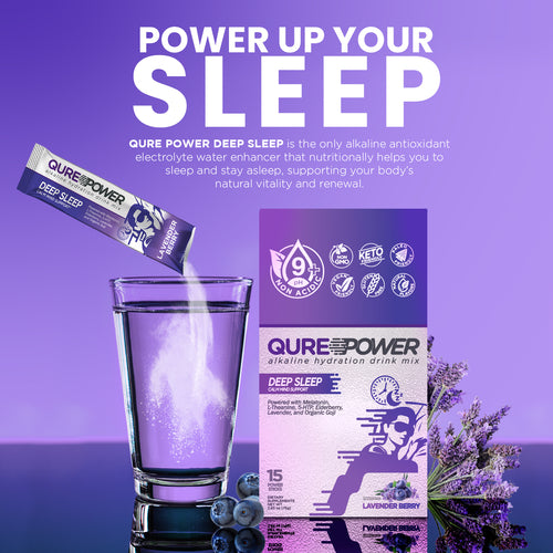 QURE Deep Sleep Support Sticks – Lavender Berry (15 Pack)