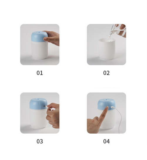 Premium Mini Ultrasonic Aroma Diffuser – Portable Essential Oil Humidifier with Cool Mist Technology